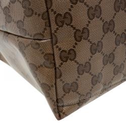 Gucci Beige/Ebony GG Crystal Coated Canvas Messenger Bag