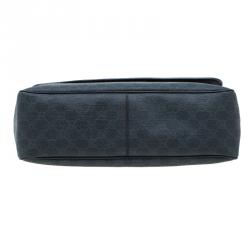 Gucci Black GG Coated Canvas Messenger Bag