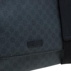 Gucci Black GG Coated Canvas Messenger Bag