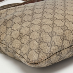 Gucci Beige Supreme Canvas Web Messenger Bag