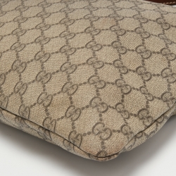 Gucci Beige Supreme Canvas Web Messenger Bag