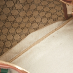 Gucci Beige Supreme Canvas Web Messenger Bag