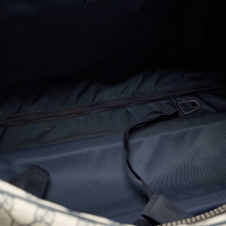 Gucci Blue/Beige GG Supreme Canvas Trolley Duffle Bag