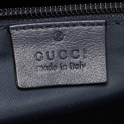 Gucci Blue/Beige GG Supreme Canvas Trolley Duffle Bag
