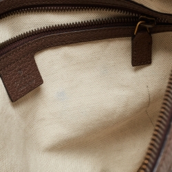 Gucci Brown/Beige GG Supreme Canvas and Leather Neo Vintage Web Duffle Bag