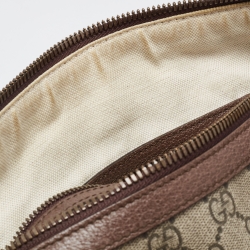 Gucci Brown/Beige GG Supreme Canvas and Leather Neo Vintage Web Duffle Bag