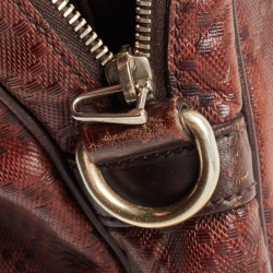 Gucci Brown Diamante Leather Briefcase