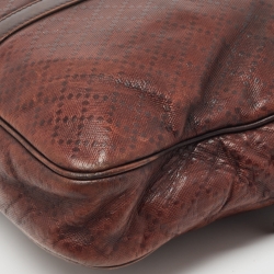 Gucci Brown Diamante Leather Briefcase