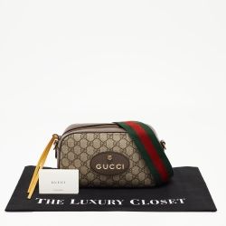 Gucci Brown/Beige GG Supreme Canvas Neo Vintage Messenger Bag