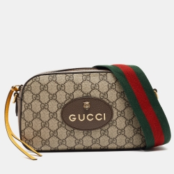 Gucci Brown/Beige GG Supreme Canvas Neo Vintage Messenger Bag