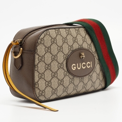 Gucci Brown/Beige GG Supreme Canvas Neo Vintage Messenger Bag