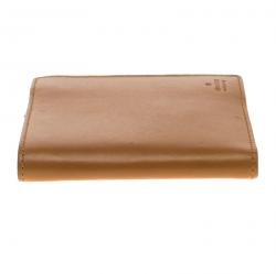 Gucci Brown Leather Bi Fold Card Holder and Wallet