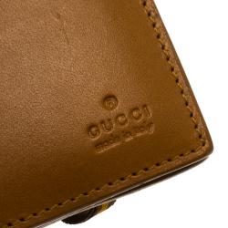 Gucci Brown Leather Bi Fold Card Holder and Wallet