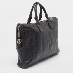Gucci Black Leather Briefcase Bag