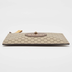 Gucci Beige GG Supreme Canvas Neo Vintage Pouch