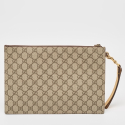 Gucci Beige GG Supreme Canvas Neo Vintage Pouch