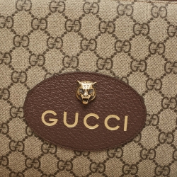 Gucci Beige GG Supreme Canvas Neo Vintage Pouch