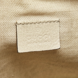 Gucci Off White Leather Logo Web Belt Bag