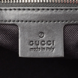 Gucci Black GG Supreme Canvas and Leather Medium  Carry-On Duffle Bag