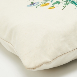 Gucci Off White Canvas Chateau Marmont Drawstring Laundry Tote