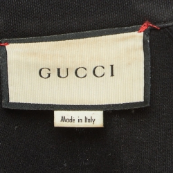 Gucci Black Jersey Zip Up Technical Track Jacket XS