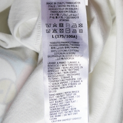 Pre Owned Gucci X Doraemon White Printed Cotton Crewneck Oversized T-Shirt L