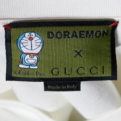 Pre Owned Gucci X Doraemon White Printed Cotton Crewneck Oversized T-Shirt L