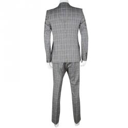 Gucci Monochrome Glen Plaid Tailored Suit L