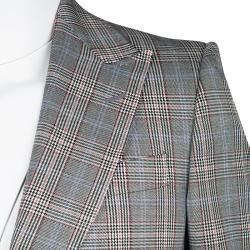 Gucci Monochrome Glen Plaid Tailored Suit L