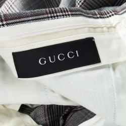 Gucci Monochrome Glen Plaid Tailored Suit L