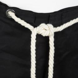 Gucci Black Cotton Nautical Rope Tie Detail Shorts XXL
