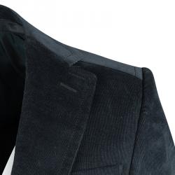 Gucci Teal Blue Regular Fit Corduroy Blazer M