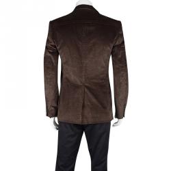 Gucci Brown Regular Fit Corduroy Blazer M