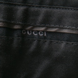 Gucci Black Wool Tailored Regular Fit Trousers M 
