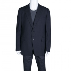 Gucci Navy Blue Tailored Two Button Wool Blazer XXL  