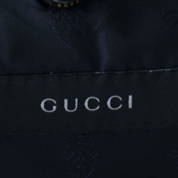 Gucci Navy Blue Tailored Two Button Wool Blazer XXL  