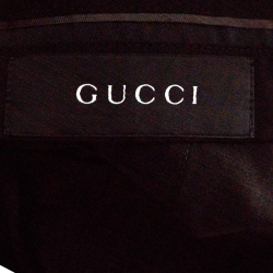 Pre Owned Gucci Black Wool Tailored Trousers XXL