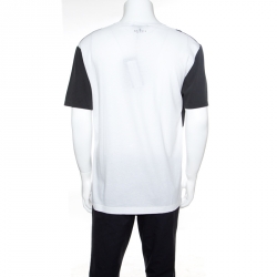 Gucci Monochrome Paint Splatter Printed Cotton Jersey T-Shirt  L