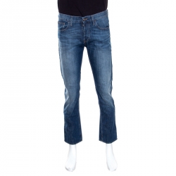 Gucci Indigo Faded Effect Regular Fit Denim Jeans S