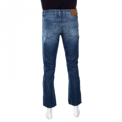 Gucci Indigo Faded Effect Regular Fit Denim Jeans S