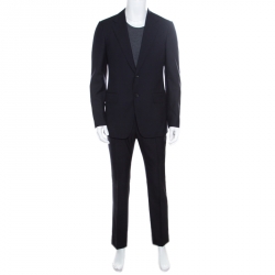 Gucci Navy Blue Wool Tailored Suit M