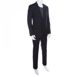 Gucci Navy Blue Wool Tailored Suit M