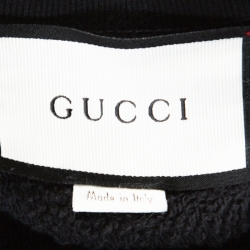 Gucci Black AC/DC print Jersey Sweatshirt S