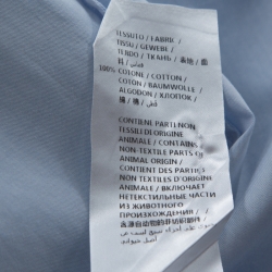 Pre Owned  قميص غوتشي فيل كوب دوك فيل قطن أزرق فاتح XL