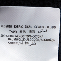 Pre Owned Gucci Black Mouth Print Cotton Hooded Sweatshirt M