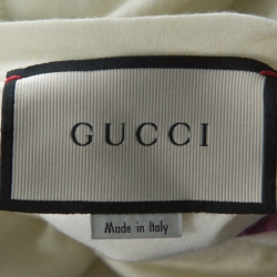 Gucci Cream Carnivorous Plant Print Cotton T-Shirt M