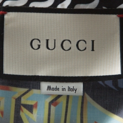 Gucci Multicolor Punk Graphic Print Cotton Short Sleeve Sport Shirt M