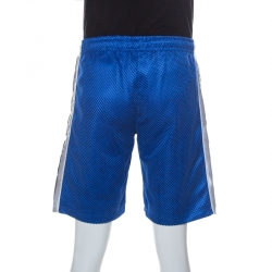 Gucci Blue Perforated  Magnetismo Net Shorts M 