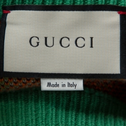 Gucci Multicolor Wool Tiger Snake Striped Jumper S