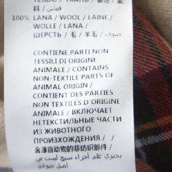 Gucci Red and Beige Dragon Embroidered Check Wool Shirt M